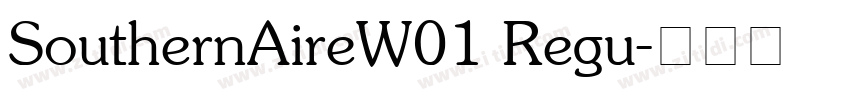 SouthernAireW01 Regu字体转换